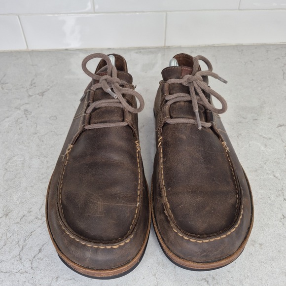 Olukai Shoes Ohana Lace Up Nubuck Men\'s Size 10.5 Slip‎ On Brown main image 10